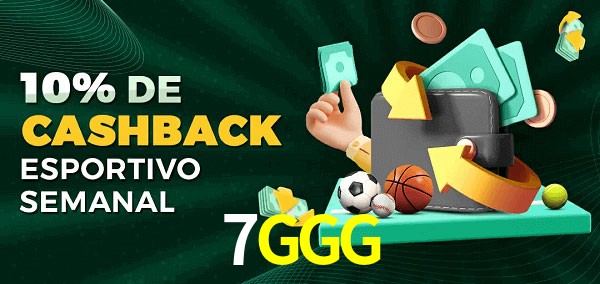 10% de bônus de cashback na 7GGG